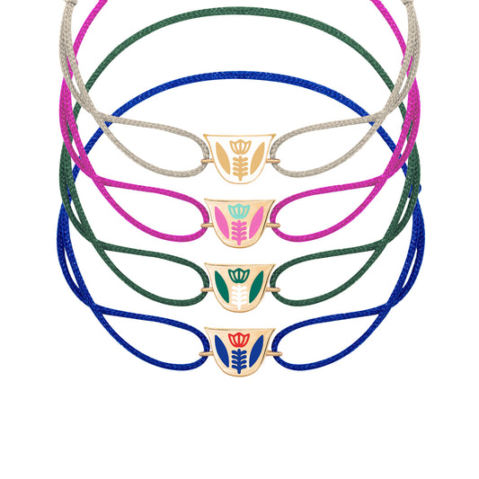Finjen Arabi Enamel Rope Bracelet (M)