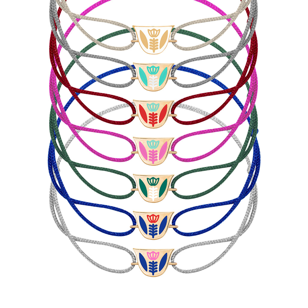 Finjen Arabi Enamel Rope Bracelet (M)