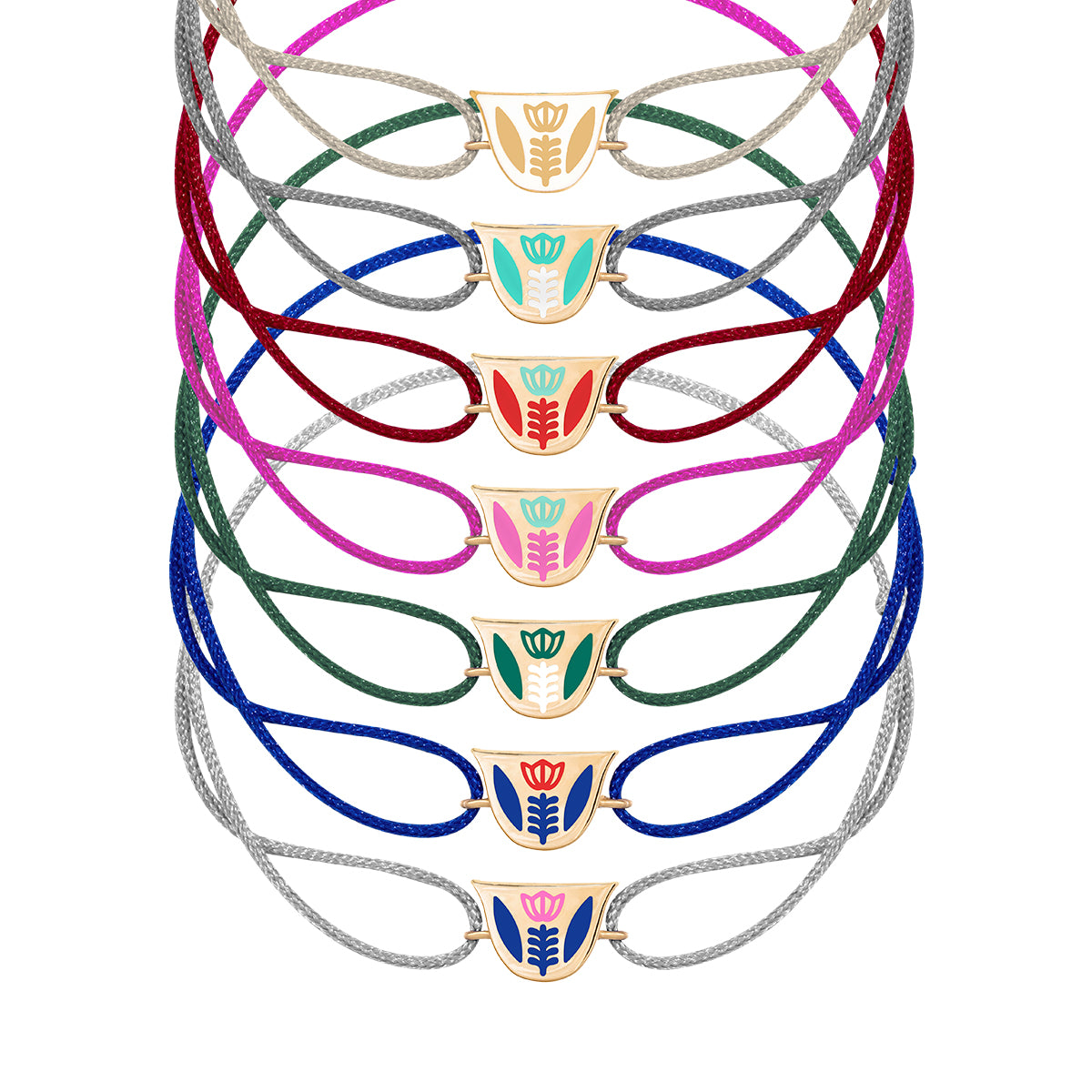 Finjen Arabi Enamel Rope Bracelet (M)