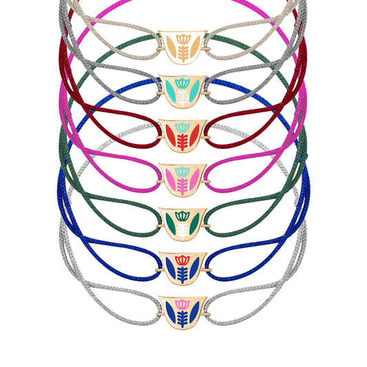 Finjen Arabi Enamel Rope Bracelet (M)