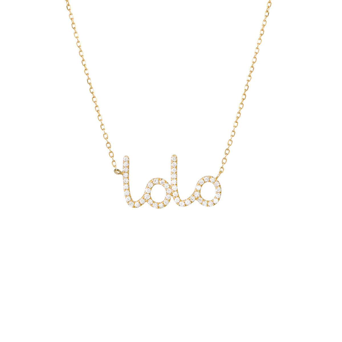 Handwritten Mama Diamond Necklace