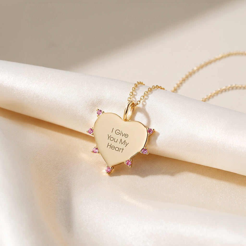 Heart Sapphire Pendant