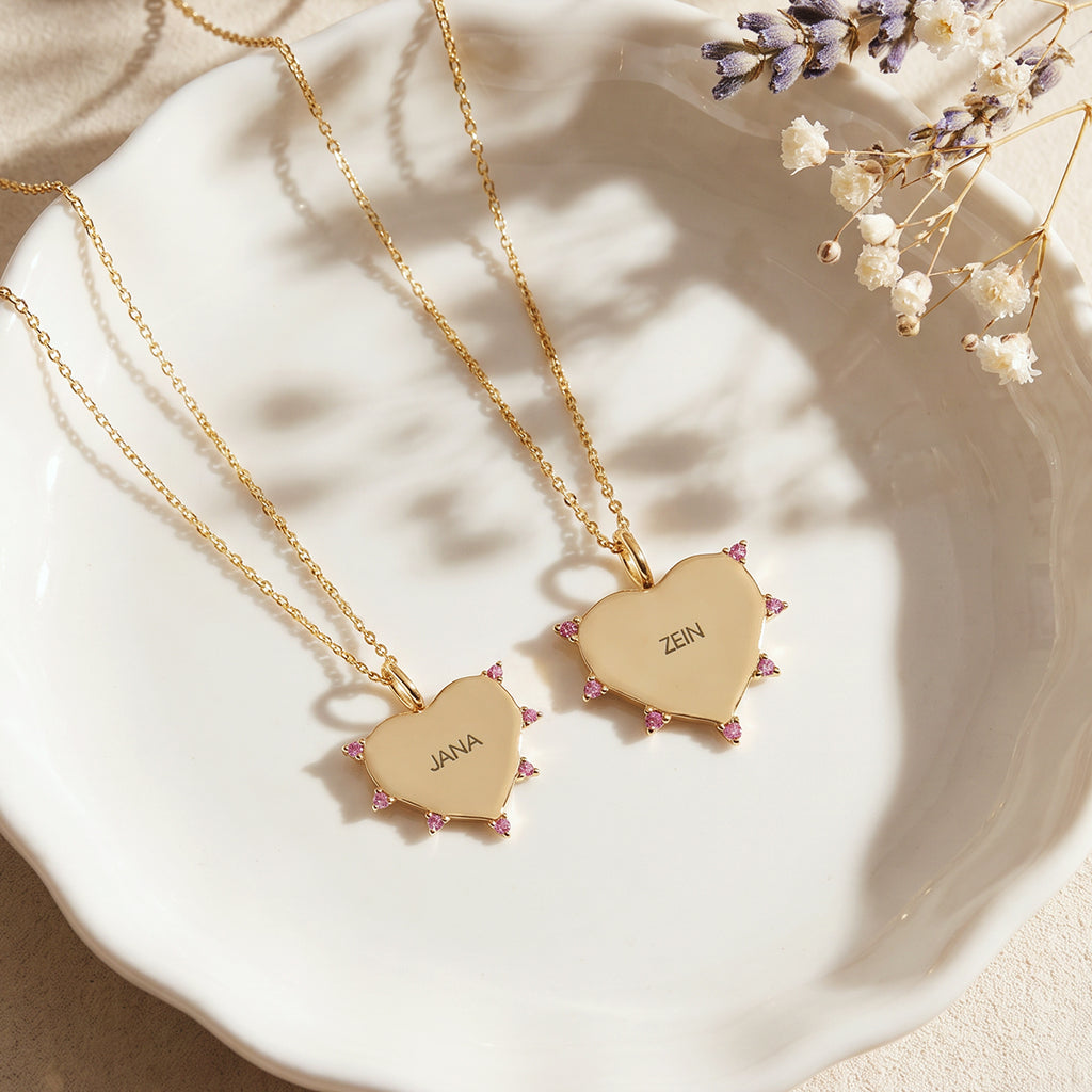 Heart Sapphire Pendant (S)