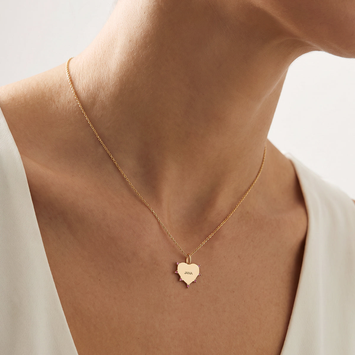 Heart Sapphire Pendant (S)