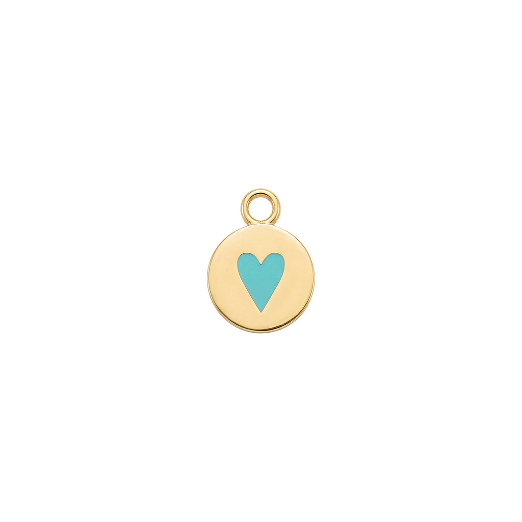 Heart In A Circle Charm