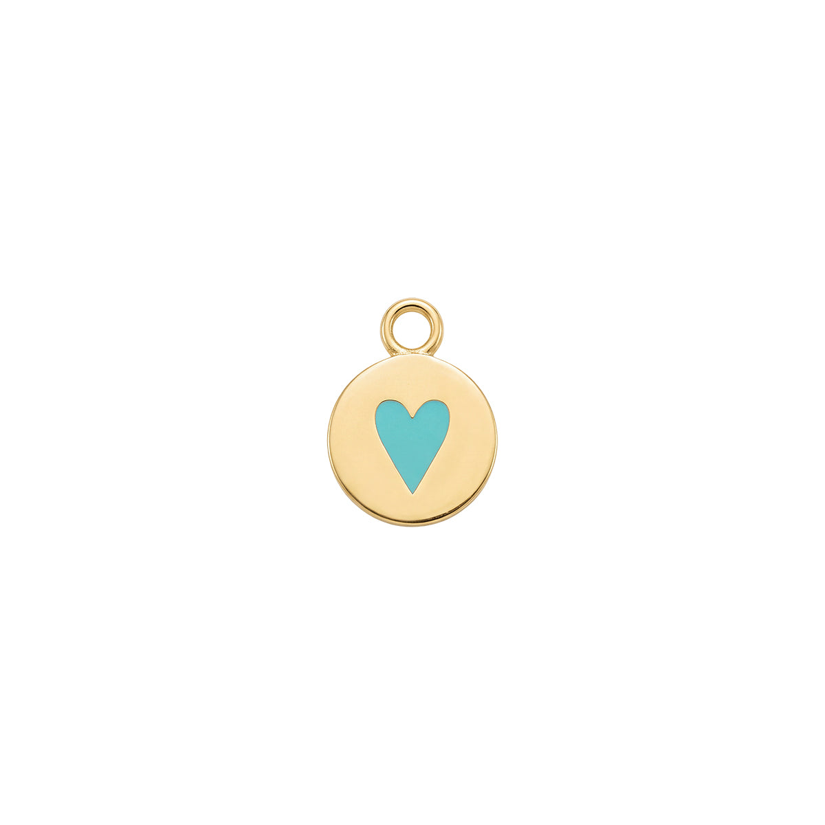 Heart In A Circle Charm