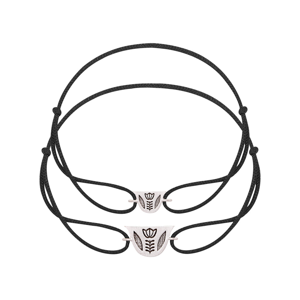 His Engraved Finjen Arabi Rope Bracelet