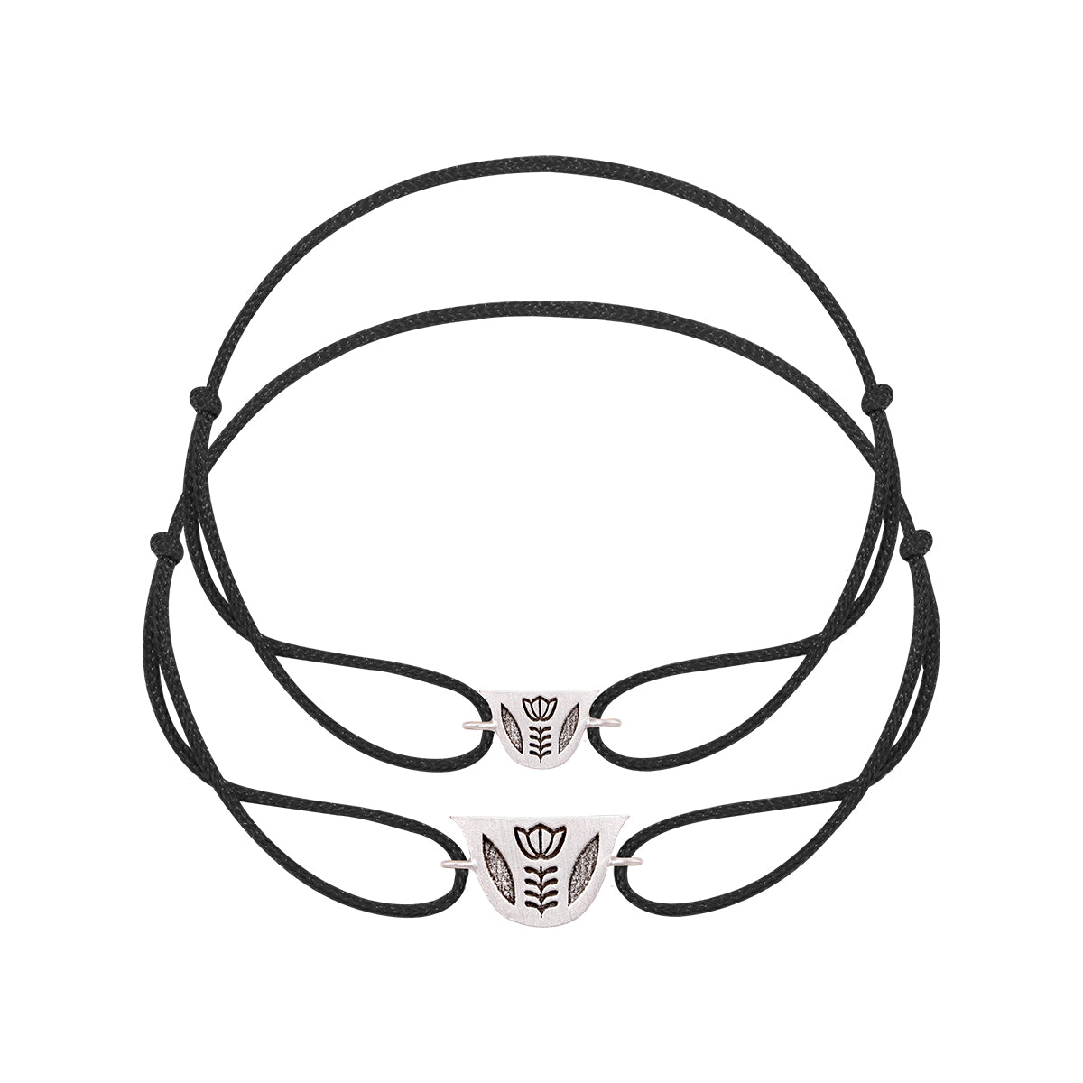 His Engraved Finjen Arabi Rope Bracelet