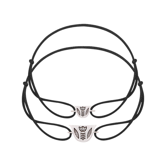 His Engraved Finjen Arabi Rope Bracelet