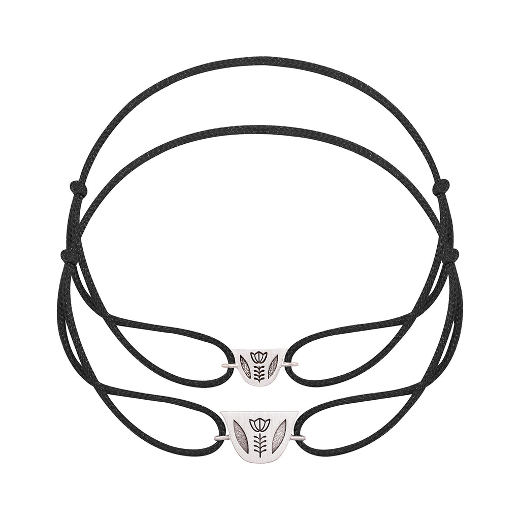 His Engraved Finjen Arabi Rope Bracelet