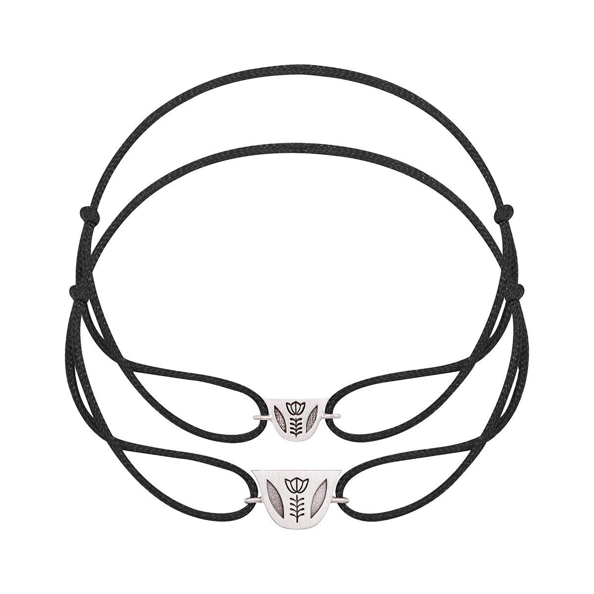 His Engraved Finjen Arabi Rope Bracelet