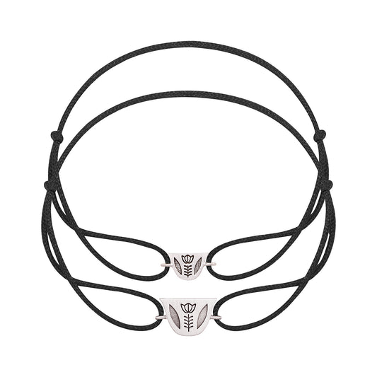 His Engraved Finjen Arabi Rope Bracelet
