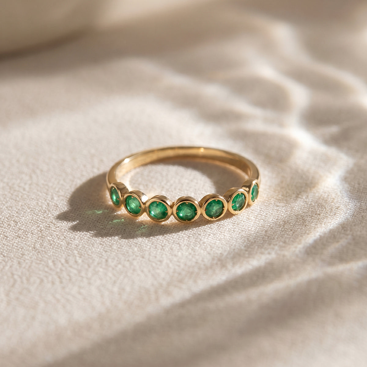 Emerald Circles Ring