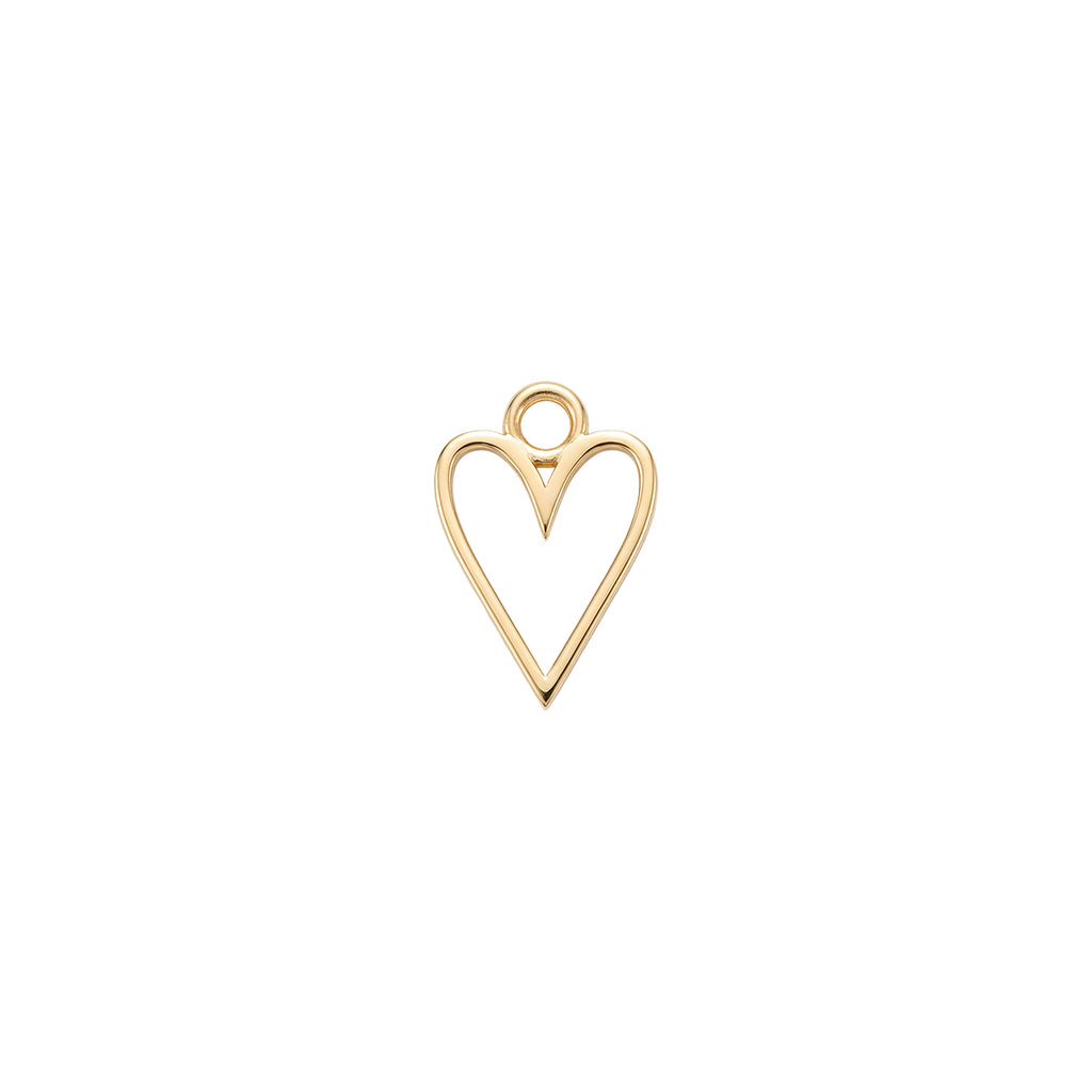 Outline Heart Charm