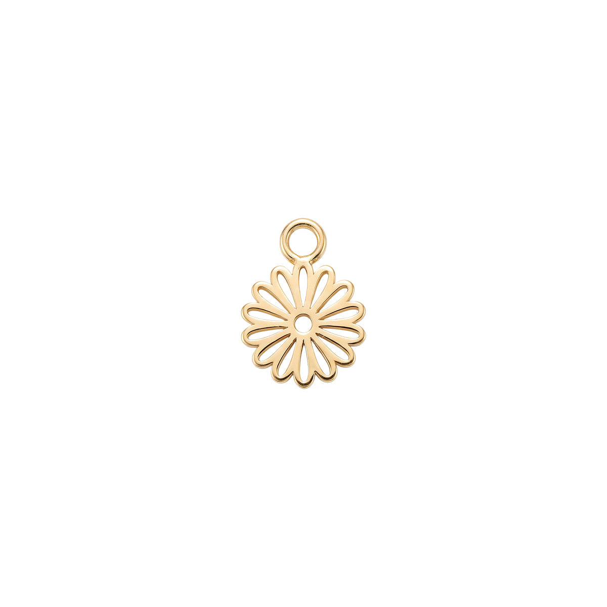 Outline Sunflower Charm