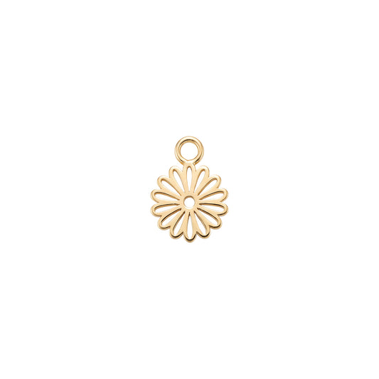 Outline Sunflower Charm