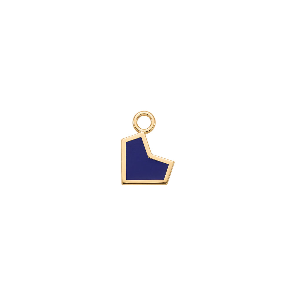 Pointy Heart Tilted Charm