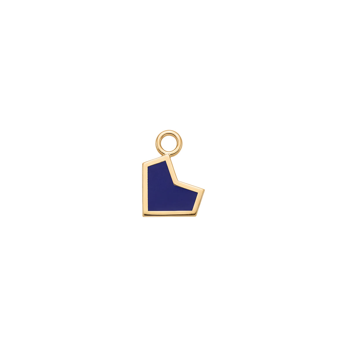 Pointy Heart Tilted Charm