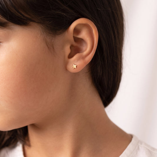 Scratchy Star Earrings For Kids