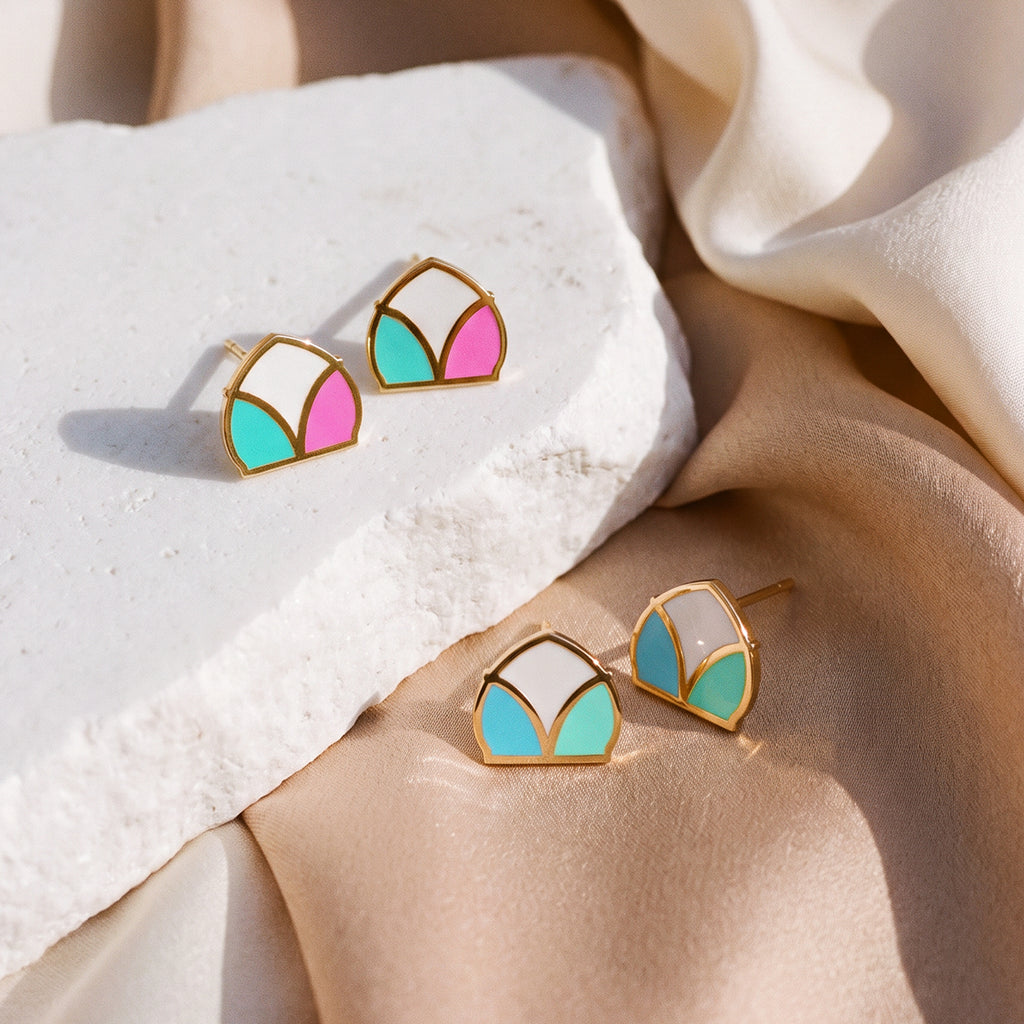 Shibbek Enamel Earrings