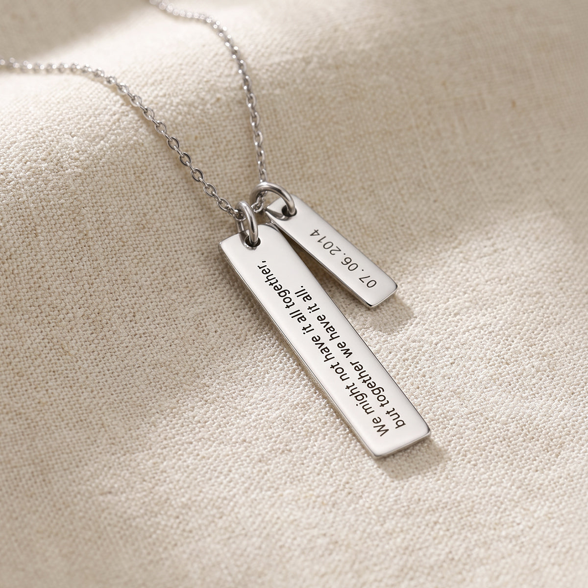 Engraved Duo Necklace