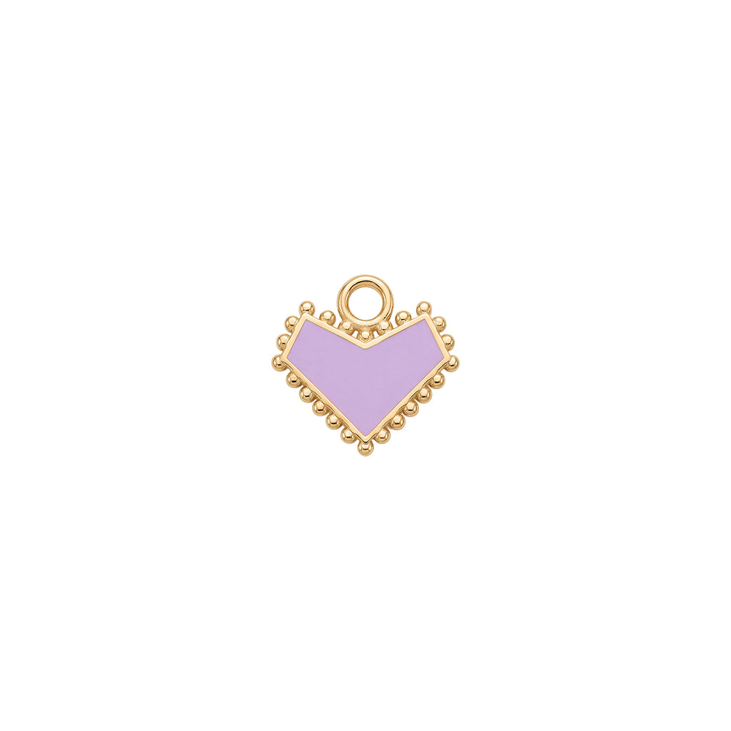 Vintage Heart Enamel Charm