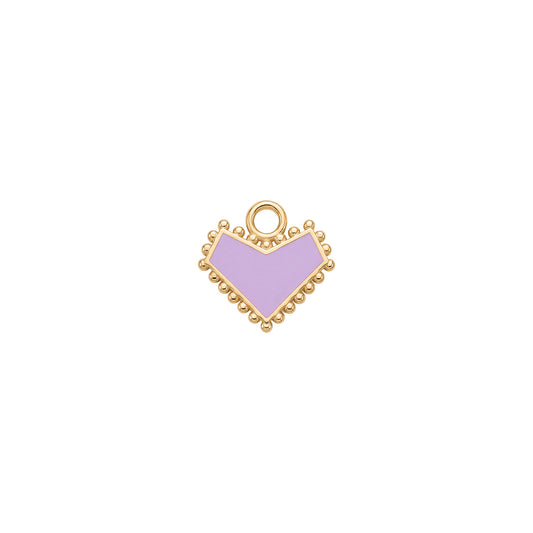 Vintage Heart Enamel Charm